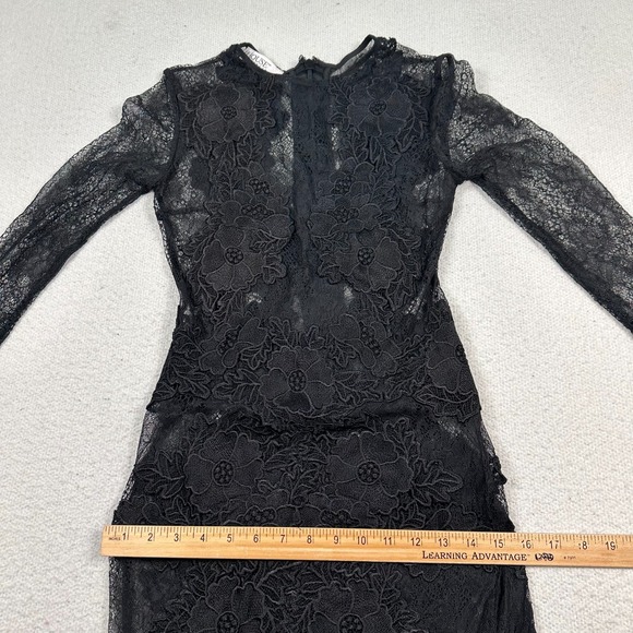 House of CB Saveria Bodycon Dress Small Lace Mesh Black Daring Sheer Sexy Club - Picture 12 of 15